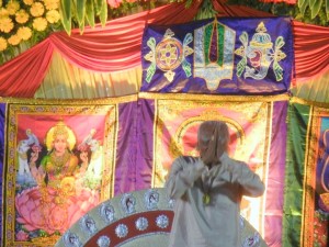 Sri BKS Iyengar at his 95th birthday celebration, in Pune, India
